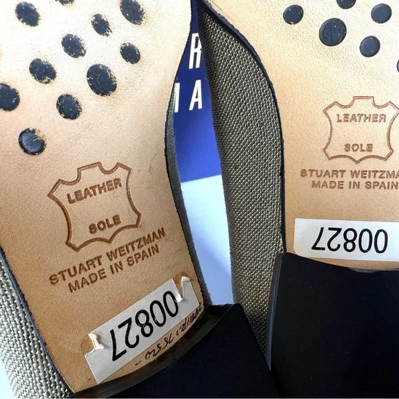 Stuart Weitzman Women's Black and Cream Loafers NWT - Picture 11 of 13